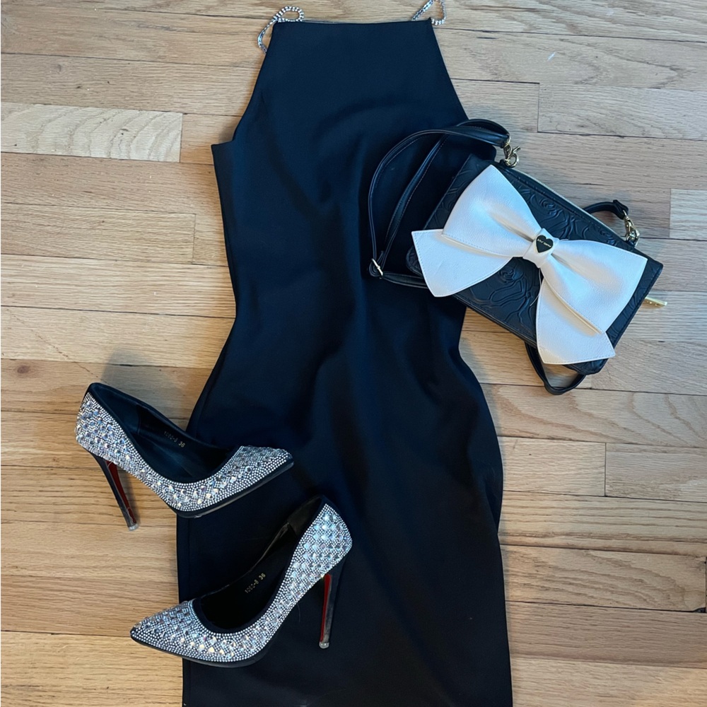 H&M Black Mini Dress